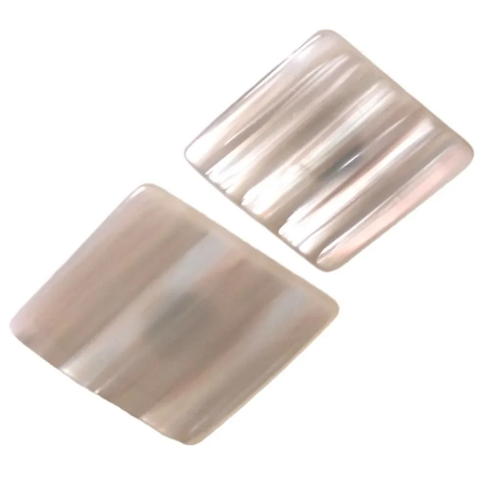 Vintage 80s Earrings Moonglow Statement Acrylic Iridescent‎ Pearl Plastic Retro